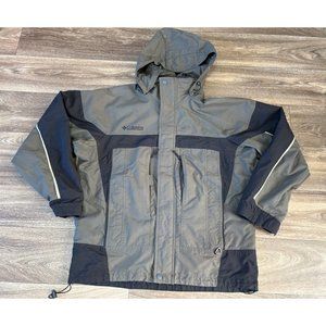 VINTAGE COLUMBIA BOULDER RIDGE 3 IN 1 JACKET MENS SIZE M GREEN BLACK *READ*